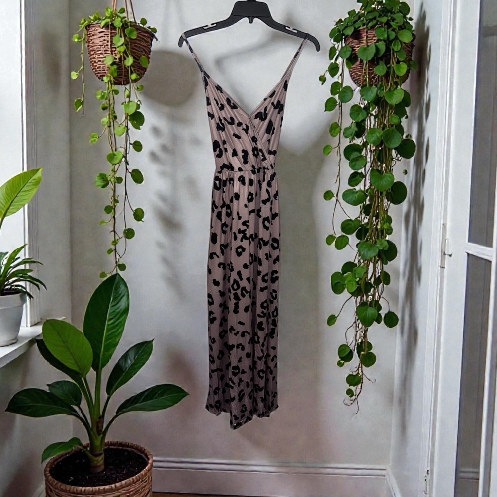 Leopard Print Maxi Dress